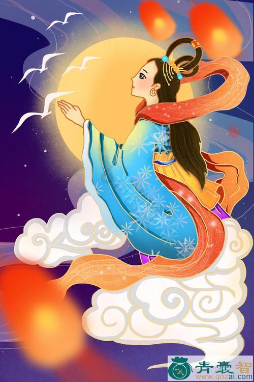 中药材嫦娥奔月图片